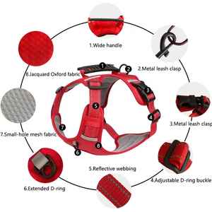 Harnais pour chien de haute qualité personnalisé OEM, style tactique, imperméable - Product Image 3