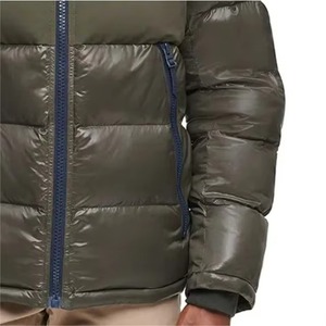 Veste d'hiver matelassée pour homme de haute qualité, col rabattu, logo sur le devant, imperméable, coupe-vent, couleur/taille/logo personnalisable - Product Image 4