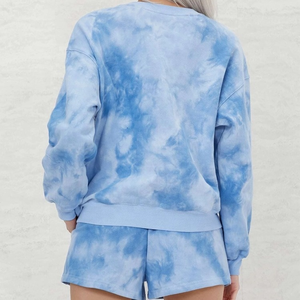 Nueva Sudadera con Capucha para Mujer, Invierno 2025, Tie Dye, Holgada, Manga Larga, para Uso Casual, Antibolitas, Transpirable, 100% Algodón Felpa - Product Image 6