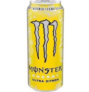 Bebida Energética Cítrica Refrescante Monster Energy Ultra Citron 500 ml en Lata, Sabor Fresco, para Cadenas de Suministro de Supermercados - Product Image 3