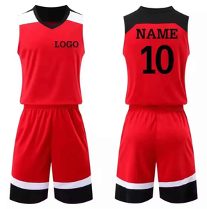 Nuevo Diseño Retro de Camisetas de Baloncesto Deportivas, Sublimación Personalizada, Ribete de Punto Acanalado, Uniforme de Baloncesto - Product Image 3