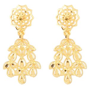 อินเดียผู้ค้าส่งเครื่องประดับแบบดั้งเดิมดอกไม้งานแต่งงานเจ้าสาวเค้นคอสร้อยคอห้อยต่างหูแฟชั่นชุดเครื่องประดับสําหรับผู้หญิง - Product Image 6