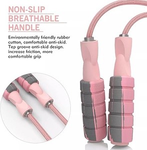 Cuerda de saltar para gimnasio, la mejor calidad, Etiqueta Privada, logotipo personalizado, cuerda con mango de madera, entrenamiento de gimnasia, cuerda de saltar de madera - Product Image 2