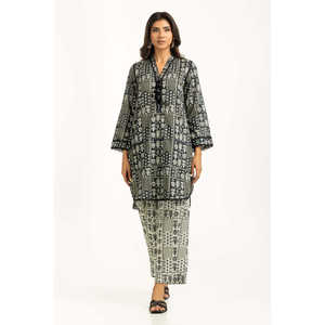 Conjunto de Dos Piezas Estampado en Tela Cambray para Mujer, Colección de Trajes IPST-44999 - Product Image 3