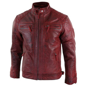 Chaqueta de cuero genuino para hombre, chaqueta de cuero personalizada, abrigo de invierno, chaquetas Softshell de color y diseño personalizados - Product Image 4