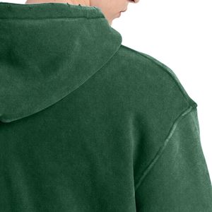 Nueva Sudadera con capucha lavada de mezcla de algodón básica con logotipo y diseño personalizado para hombres, sudaderas con capucha informales cómodas y relajadas para ropa de invierno - Product Image 5