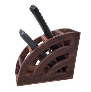 Porte-couteaux élégant au design moderne Supports de rangement pour couverts pour la cuisine à domicile Blocs en bois de qualité standard pour la vaisselle - Product Image 4