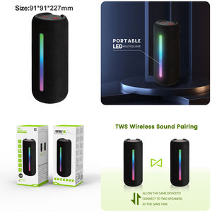 HOME DIGITALOME SPA-109 10W <b>Portable</b> Wireless TWS <b>Bluetooth</b> <b>Speaker</b> with RGB LED Lighting for Outdoor and Home Use - Product Image 3