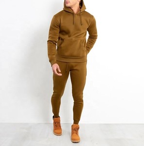 New Style 100% Cotton Fabric Jogging Men'S Sweatsuits Casual Custom Logo Tracksuits With <b>Hood</b> for Men - Product Image 6