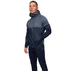 Ropa deportiva de alta calidad, gimnasio, Fitness, correr, hombres, dos piezas, transpirable, con cremallera, chándales con capucha - Product Image 1