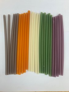 หลอดฟางข้าว100% ทำจากฟางข้าวธรรมชาติสีผสมแบบกำหนดเองสำหรับวันหยุดแบบแห้ง - Product Image 2