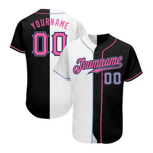 Pakistan Made Design Polyester 2023 High Quality Half Sleeves Men Sports Wear Baseball Jersey - Product Image 1