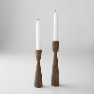 Candle Stand Made Of <b>Wood</b> Candlestick Wedding Parties Table Decoration Candle Holder Luxury Design <b>Desktop</b> Wooden Candle Holder - Product Image 2