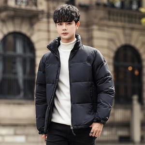 Offre spéciale Manteaux en duvet épais de couleur unie avec logo personnalisé grande taille Manteaux pour hommes à la mode Vestes d'extérieur pour hommes Veste bouffante - Product Image 5