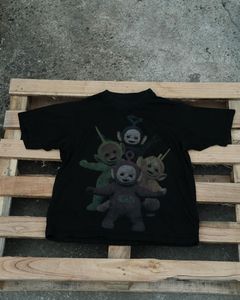 T-shirts d'été délavés vintage unisexes T-shirts graphiques tricotés respirants de style de rue pour hommes et garçons - Product Image 5