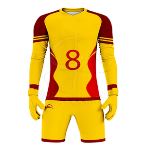 El mejor uniforme de portero cómodo con tamaño personalizado Kits de uso fácil Impreso Technics Mangas cortas Hecho en Pakistán - Product Image 4