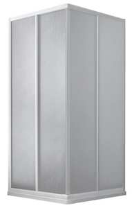 กล่องอาบน้ำอะคริลิค สีขาว ขนาด 65-80x75-90x183 ซม. H - Product Image 1