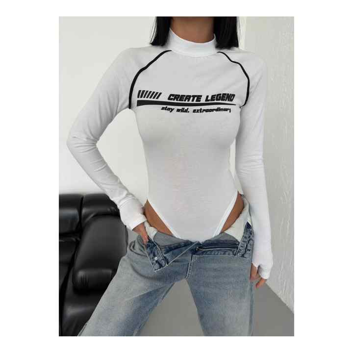 Cosplay Retro Vintage Create-Legend White Stud Body