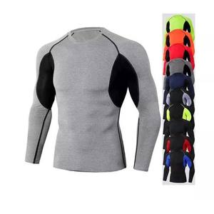 Camisetas de Manga Larga para Hombre con Logotipo Personalizado, Estilo Nuevo, Tejido Jersey Transpirable de Secado Rápido, Ropa Cómoda para Gimnasio y Fitness - Product Image 1