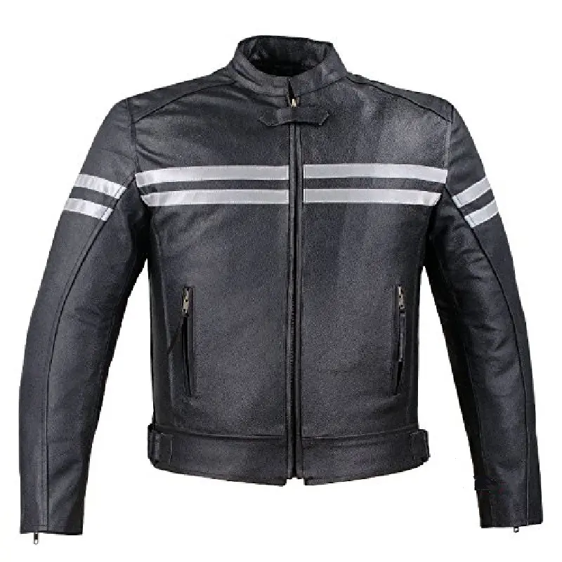 Giacca da moto in vera pelle nera Biker moto Casual ultimo Design giacca da bici in pelle di pecora da uomo