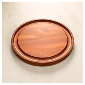 Plato para Chapati de Madera de Acacia EcoServe, Plato para Roti Natural Hecho a Mano y Ecológico para Uso en la Mesa de Cocina y Comidas Tradicionales - Product Image 1