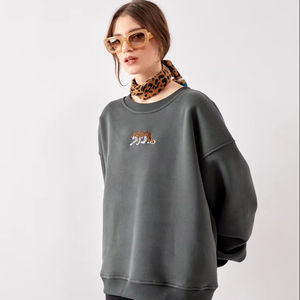 Jersey de mujer de algodón pesado personalizado sudadera Premium OEM logotipo personalizado de alta calidad 2024 oferta al por mayor tendencia de moda - Product Image 1