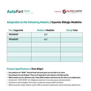 Botón de freno de mano para Peugeot 307, 407-Gris - Product Image 2