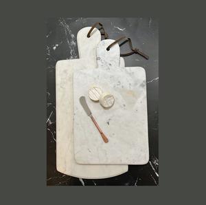 Tabla de quesos de mármol blanco artesanal pulida ideal para regalos de boda obsequios corporativos y hogares elegantes - Product Image 5