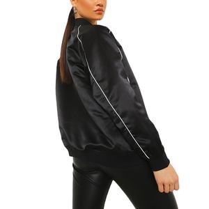 Chaqueta Universitaria de Invierno con Cuello Alto Tejido al por Mayor, Logotipo Personalizado, Algodón de Buena Calidad, Transpirable para Mujer, 2026 - Product Image 3