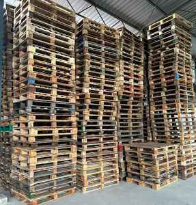 Paleta de Madera Resistente ISPM 15, Paleta de Madera de Exportación Tratada Térmicamente para Logística y Almacenamiento - Product Image 2