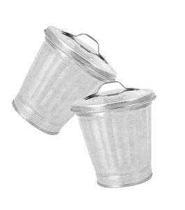 <strong>Decorative</strong> Recycle Galvanized Waste Bin Outdoor Trash Bin Metal Dustbin Public <strong>Garbage</strong> <strong>Can</strong> <strong>for</strong> Washroom Best Selling. - Product Image 3
