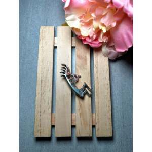 Broche de Plata de Ley Hecho por Artesanos Navajo, Joyería de Oro para Bodas, Fiestas y Regalos - Product Image 2