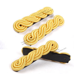 Charreteras de hombro ceremoniales Cordones de hombro Doble giro Mylar Oro - Product Image 4