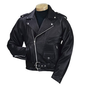 Fait sur mesure moto course haute qualité en peau d'agneau veste en cuir hommes, en gros Premium Biker 100% veste en cuir de mouton hommes - Product Image 4