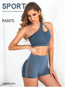 Vêtements d'athlétisme personnalisés soutien-gorge de sport à une épaule hauts de gymnastique soutien-gorge de Yoga sans couture pour femmes - Product Image 2