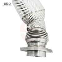 Downpipe de Alto Rendimiento SDO T304 con Catalizador y Protector Térmico Industrial para BMW M3/M4 F80/F82/F83 3.0T 2014-2019