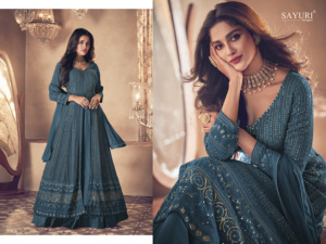 2024 dernière broderie lourde Anarkali costume robe longue de Style pakistanais avec Dupatta pour la conception de vêtements de fête pour dames - Product Image 2