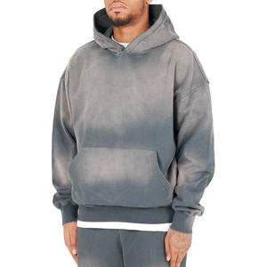 เสื้อฮู้ดกันแดดของผู้ชายตามสั่งลายถนนสีทึบลายพระอาทิตย์จางสำหรับฤดูหนาว - Product Image 3