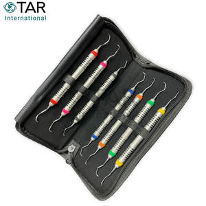 Curettes dentaires parodontales 1/2 à 13/14, instruments dentaires à double extrémité, poignée spéciale, kit de transport, nettoyage - Product Image 5