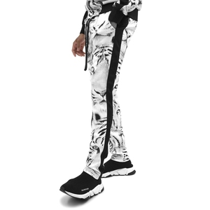 Hip Hop Gym Fitness 100% algodón poliéster entrenamiento chándales hombres cuello alto Top Joggers pantalones ropa deportiva conjunto - Product Image 2