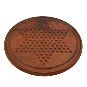 เกมหมากรุกจีนที่มีเส้นผ่าศูนย์กลาง12นิ้วกระดานไม้กลมและลูกปัดอะคริลิคเสริม2เม็ดในแต่ละ6สีโดย ayaans - Product Image 3