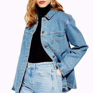 Chaqueta vaquera para mujer, prendas de vestir informales para mujer, chaqueta vaquera de otoño, abrigo abotonado, chaqueta vaquera de gran tamaño - Product Image 2