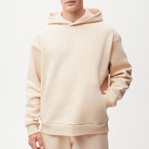 Hoodie manufacturer bulk thick cotton oversize <b>pullover</b> plain hooded sweatshirt custom heavyweight fleece hoodies for <b>men</b> - Product Image 4