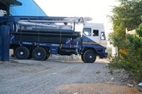 Plateforme de forage de puits d'eau de 300 mètres, plateforme de forage montée sur camion avec compresseur d'air, machine de forage montée sur camion à vendre