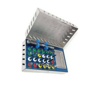 Juego de 16 destornilladores hexagonales con llave de trinquete de torque, kit manual quirúrgico para implantes dentales y tornillos de abutment - Product Image 2