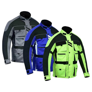 Veste de moto en textile avec airbag de haute qualité personnalisée pour hommes, veste en Cordura pour la course automobile - Product Image 4