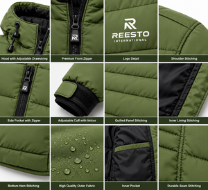 Customized Fashionable Style Men's <b>Warm</b> <b>Waterproof</b> Puffer <b>Jacket</b> Wholesale Winter Streetwear Quilted puffer <b>jacket</b> mens - Product Image 5
