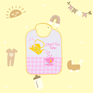 Bavoirs personnalisés en coton 100% imprimés imperméables pour bébés filles marque italienne de vente en gros hypoallergénique pour l'exportation - Product Image 2