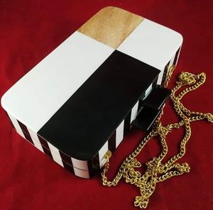 Bolso de fiesta de cuerpo de resina de madera de alta calidad para mujer, bolso de mano de noche de resina y madera para boda, superventas - Product Image 4