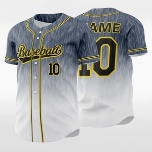 Wholesale Custom Logo Sportswear Baseball Jersey for Sale Professional Button <b>Down</b> Baseball Jersey & Shirt - Product Image 4
